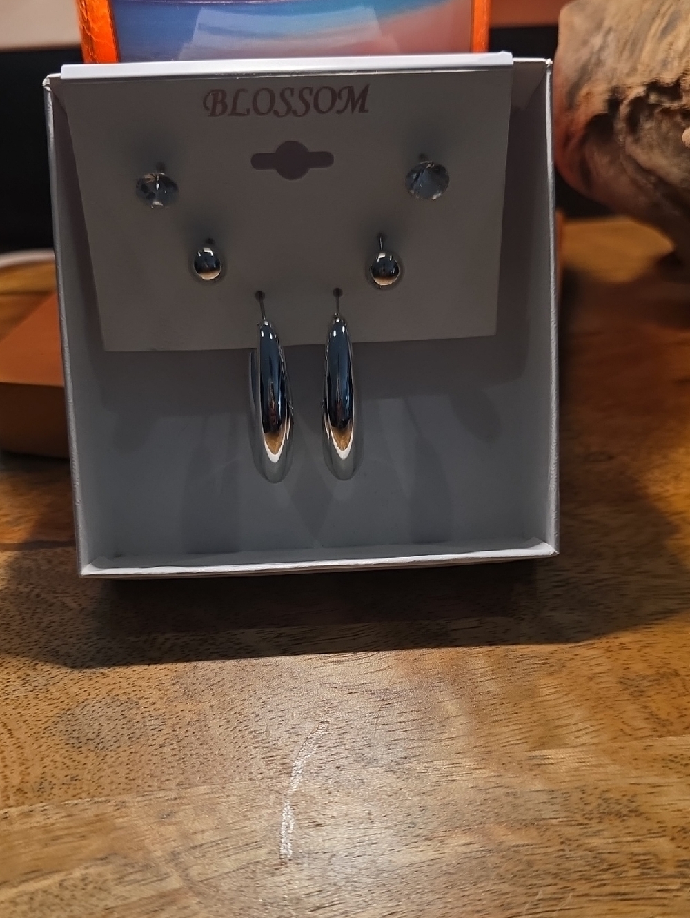 Blossom 3 Pair Silver Toned Fashion Pierced Earrings